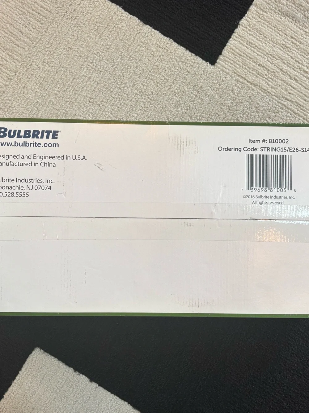Bulbrite 48’ Decorative String Light Kit - for indoor or outdoor use